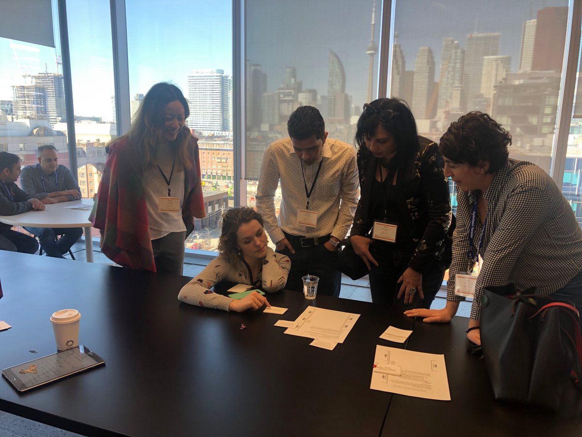 Gilly9's tweet photo. Playing games for learning about Agile Coaching with ⁦@daria_bagina⁩ and friends at #toopenspace https://t.co/lOdwztK3Xf