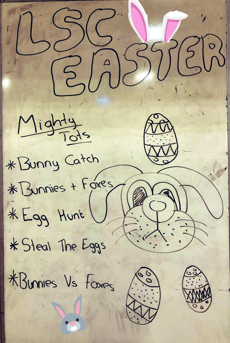 MissHall__'s tweet photo. 🐰🐣🥚🏆⚽️⭐️🐰🐣🥚🏆⚽️⭐️
We had an Eggcellent last session before Easter! Lots of themed games with the chance to win some Easter eggs, which off course all the super stars managed to do!!

Have a fab Easter footballers and parents and see you all in 2 weeks time! @little_sports https://t.co/XXK6ZZLCre