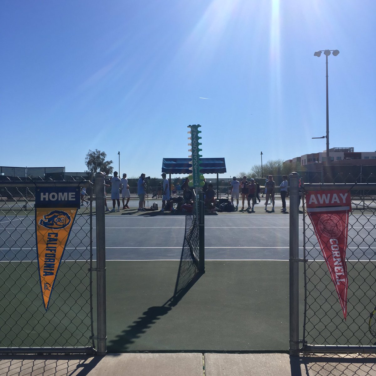 CalClubTennis's tweet photo. CLUTCH WIN from both men’s and women’s doubles!!! After getting down 1-3, Alan &amp; Jerod bring it back to tiebreaker, gets down 2-4, then BREAKS 3 TIMES TO WIN 6-5 (5-4). Grace &amp; Tiffany break to get up 4-2, get broken back for 4-4, then close it in the tiebreak for 6-5 (5-3)🔥🐻🔥 https://t.co/xWJdhVRpd8
