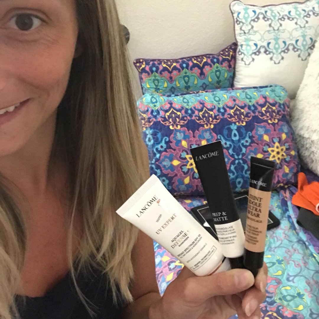 amarloww's tweet photo. I received these products free complimentary for testing purposes #ProtectPrimeCorrect, #complimentary,  @Influenster and  @LancomeUS https://t.co/B4EhKfR41J