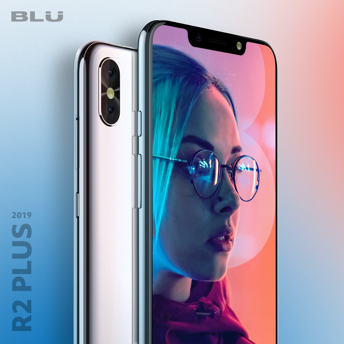 BLU_Products's tweet photo. Brilliantly engineered.
The R2 Plus 2019 offers 16GB of Internal Memory and2GB RAM.
#GoForBold #BLUSmartphones #BoldLikeUs #BeBold #Unlocked #R2Plus2019 #Brilliant #Intelligence https://t.co/5Hn7kGLuHl