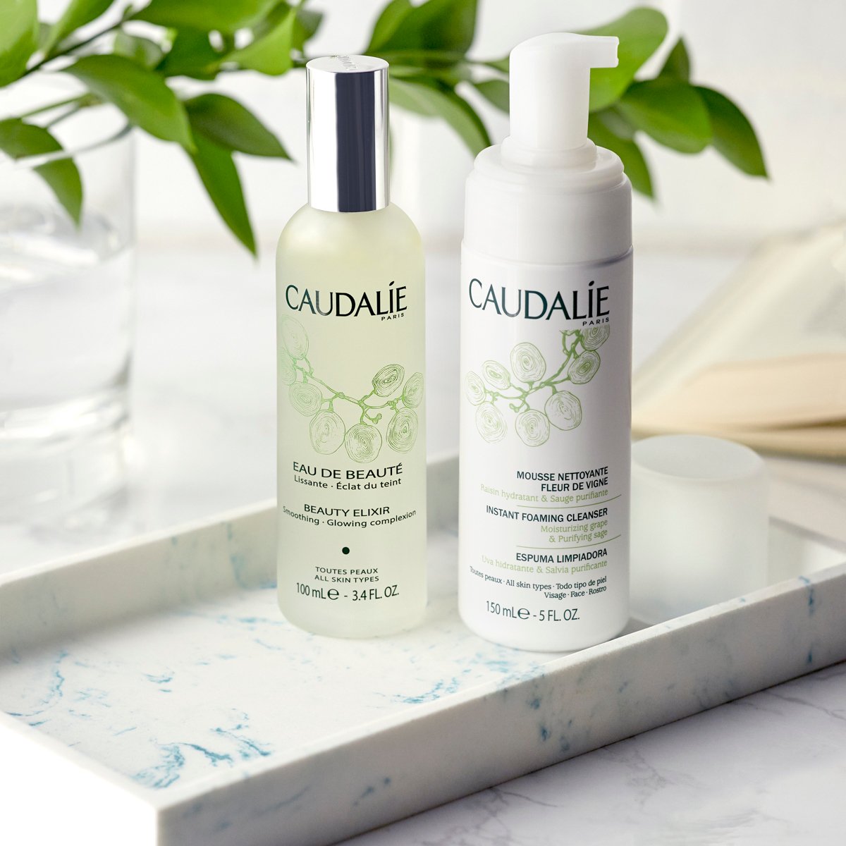 Meet the dynamic <a href="/caudalie/">Aude Bellavoine</a> duo that leads to a fresh, flawless complexion: 🍃Beauty Elixir + Instant Foaming Cleanser #skinstore bit.ly/2KpbWf8