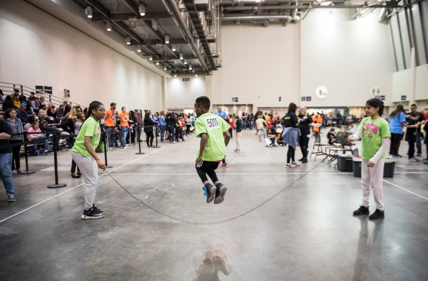 SpectrumHealth's tweet photo. JumpJam_GR promotes a healthy competition among kids and fosters teamwork via Lisa M. Lowery, MD, MPH. https://t.co/fvrk7MW85o
#JumpJam https://t.co/yAcLH87bT1