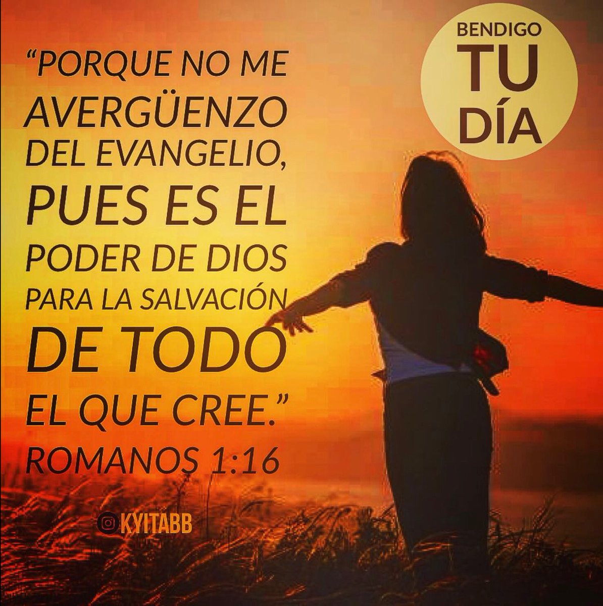 Claudet88900000's tweet photo. #BendigoTuDía
“#Porquenomeavergüenzodelevangelio , #pueseselpoderdeDiosparalasalvacióndetodoelquecree .”
#Romanos1_16 #Amén #Jesús #KYITABB https://t.co/g4CtCJsj3w