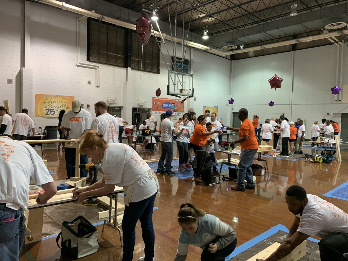 Sabrina_THD's tweet photo. Giving back is such a great feeling😍 Built 158 beds for kids w/o them this morning! Kicking off Give A Day Week in such a big way!Grateful to be a part of #buildabed #community #givingback #GiveADayLou2019 @tala_alasad95 @JoeAutry  @thd_young @BenJcpsCSS @JCPSSuper https://t.co/mnuRB2o1Yw