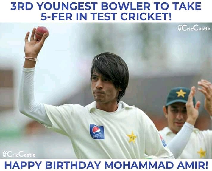 Only bowler to bowl maiden last over in t20ies Happy Birthday Mohammad Amir 