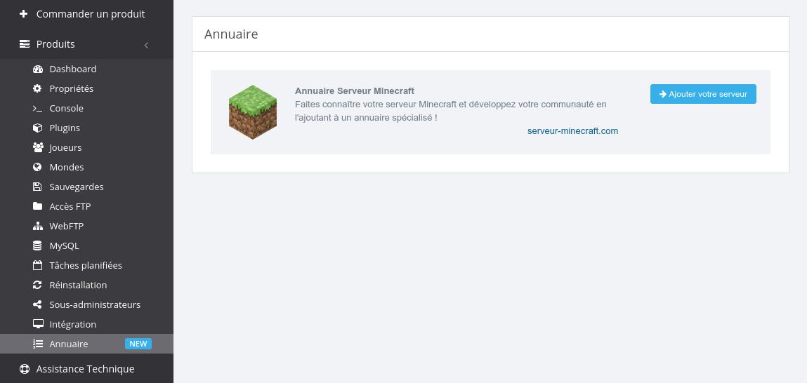 Vous pouvez inscrire vos Serveurs #Minecraft et #ARK en 1-Click directement depuis le Panel sur les Annuaires :

✅ serveur-minecraft.com
✅ serveur-ark.com

+d'info → omgserv.com/fr/actualites/…