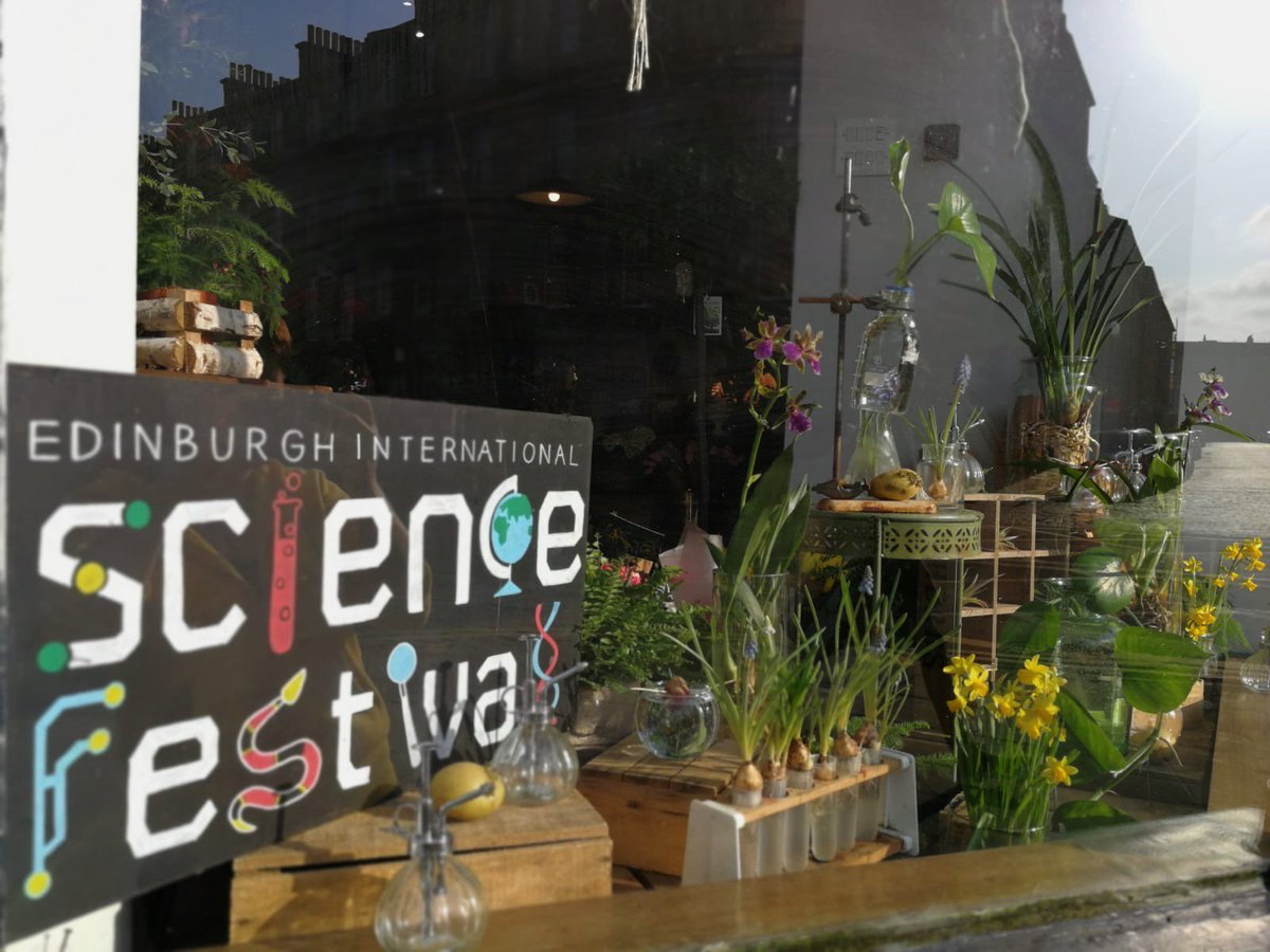 Have you seen our latest window inspired by <a href="/EdSciFest/">Edinburgh Science</a>?