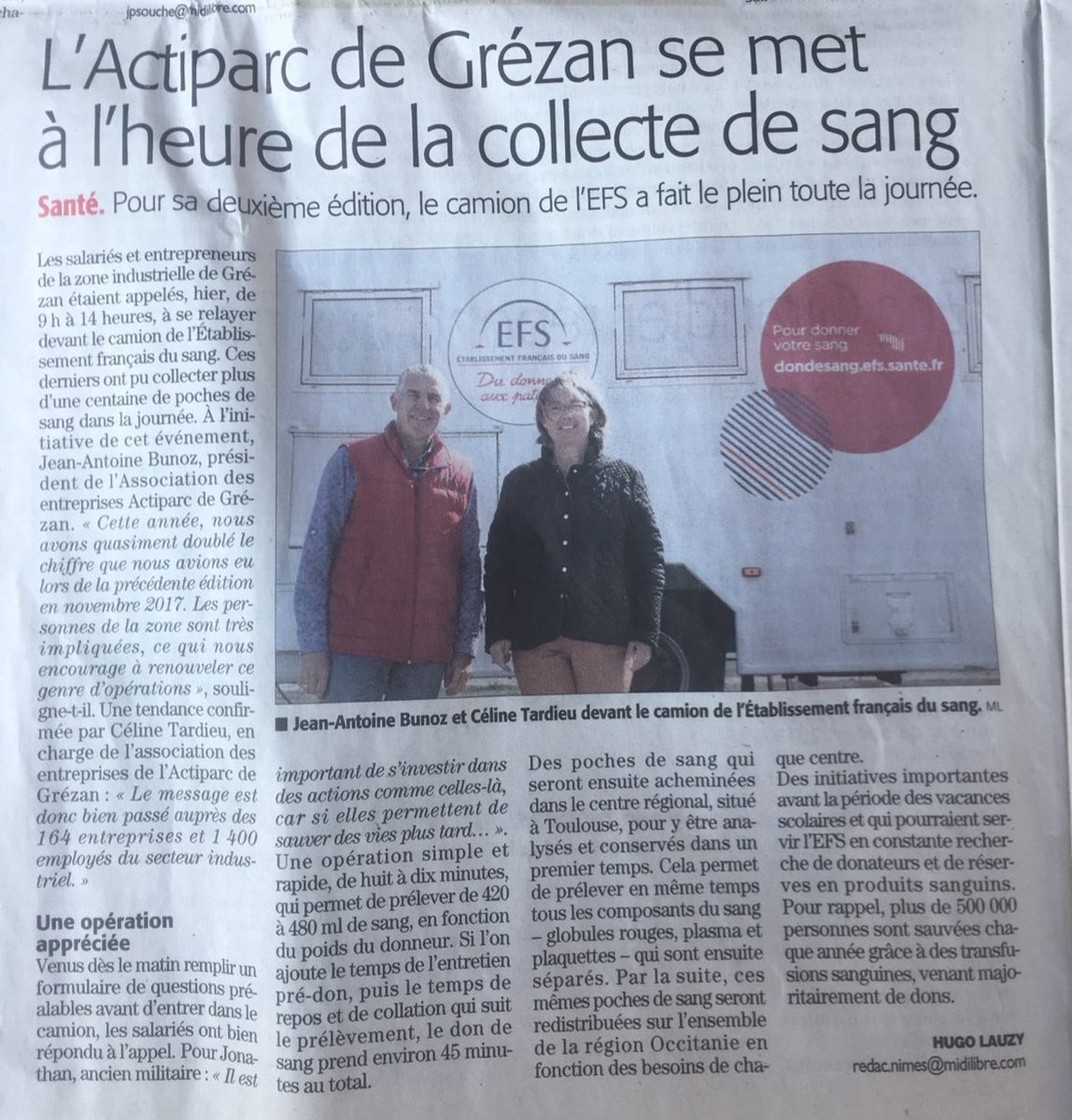 actiparc's tweet photo. Article #midilibre de ce jour sur le succès du 2ème Grezan-Don 👍 https://t.co/D3a9jBhYtd