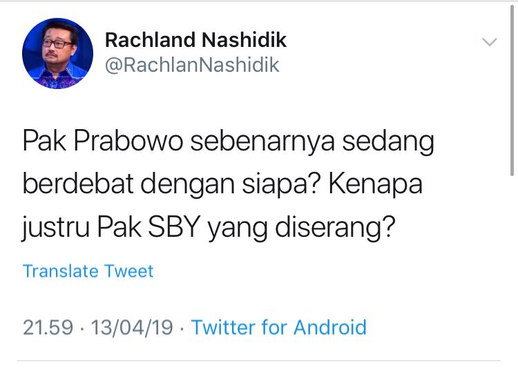 Hahaha, 🤣
#PrabowoSalahkanSBY 
#DebatPilpres2019 
#JokowiMenangTotalDebat 
@jokowi @KHMarufAmin_