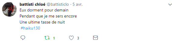 haiku_UNIL's tweet photo. Le troisième prix ex aequo (100 CHF) va à @battisticlo #haiku130 https://t.co/0pMdS3xpW1