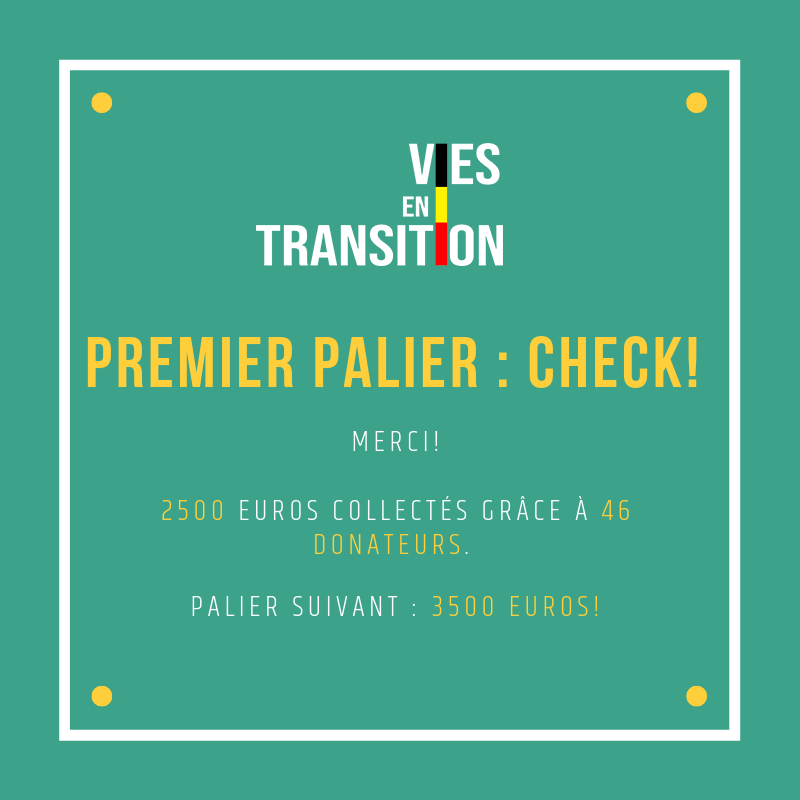 ViesTransition's tweet photo. Nous venons d'atteindre notre premier palier de 2500 euros 😍Un énorme merci à tous nos crowdfunders. Prochain objectif : 3500 euros. ✌️Pour continuer à soutenir notre projet, c'est par ici https://t.co/DHIsHohcEt 
#project #transition #ihecs #ecologie #belgique https://t.co/a03FVNkZxm