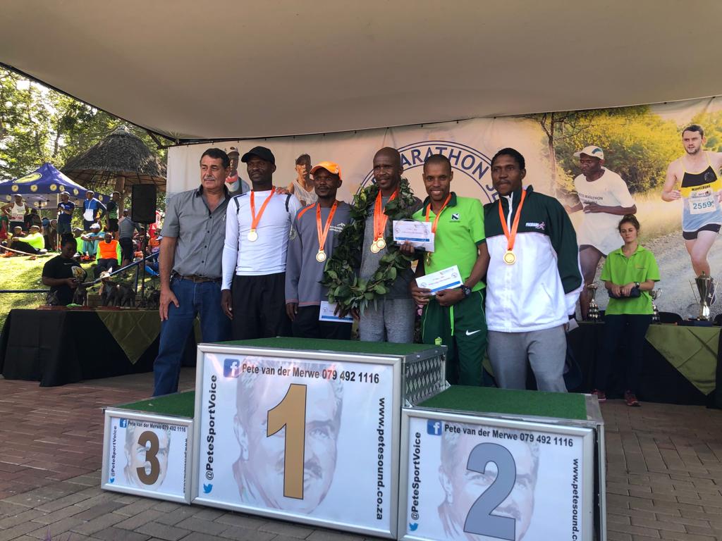 Congratulations to the top runners of 50km #UltraMarathon mens category: 1st - Charles Tjiane - 02:48:55 2nd - Kagisa Matjile - 02:52:32 3rd - Mmanoko Mokwalakwala - 02:53:23 #LoskopMarathon #ForeverResort