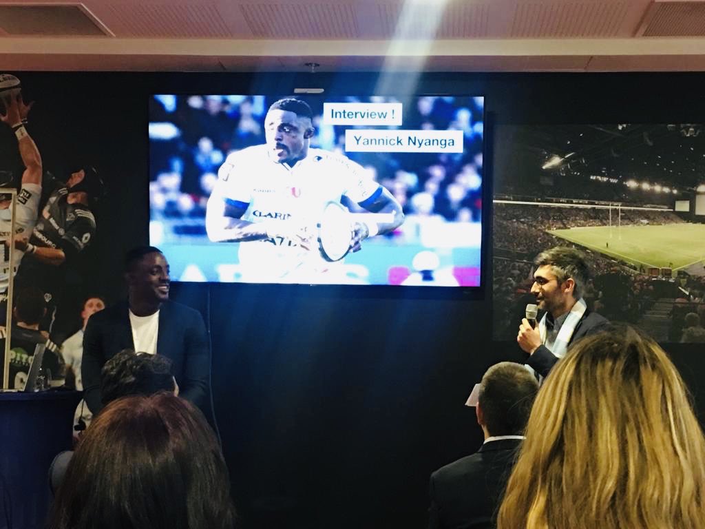 EtienneGoodman's tweet photo. Thank you @racing92 for welcoming our @orangebusiness key account teams, in your house of champions for our sales kick off. What an honour to lead this dream team 🙌! Many thanks to a great rugby champion @YannickNyanga for having shared with us inspirational rugby values #ONEOBS https://t.co/k2ITWw2Qkw