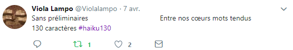 haiku_UNIL's tweet photo. Le second prix ex aequo (200 CHF) va à @Violalampo #haiku130 https://t.co/AvyQl3sEhM