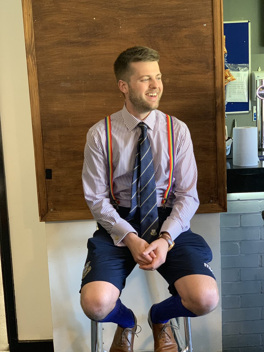 LlantwitMajorFC's tweet photo. Today the reserves have their last home game of the season. 

Today’s dummy club is a great one, 

Our captain supporting the smart shoes, long socks, shorts, shirt and tie 

🤣🤣 https://t.co/ds9PpCkcEs