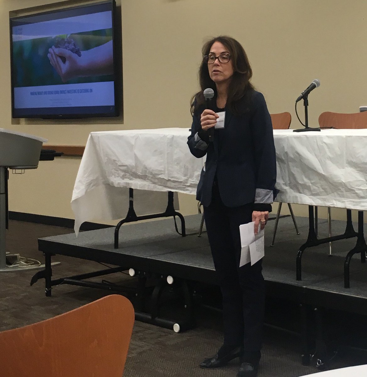 Great #impactfordham event Friday at <a href="/FordhamGSB/">Fordham University Gabelli School of Business</a>, thank u partner, <a href="/worldfoodbank/">World Food Bank</a>. Grateful too for the regularly participating, engaged practitioners, investors, alumni &amp; students. The new ones too! Keep pushing! #impactinvesting