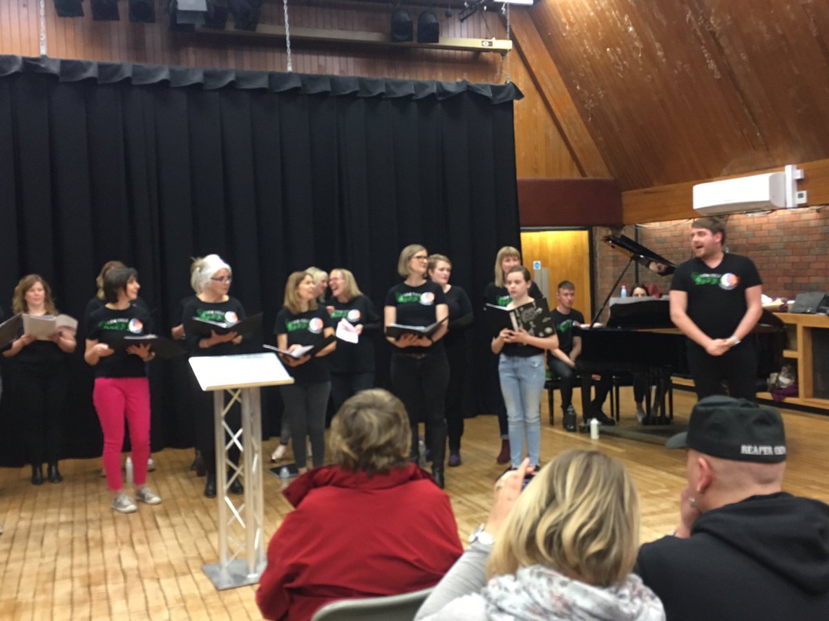 SideBySideArts1's tweet photo. And we are off @GatesheadLibs for our annual Spring show! #communitychoir #singing #communityevent #gateshead https://t.co/Db2r4O9d51