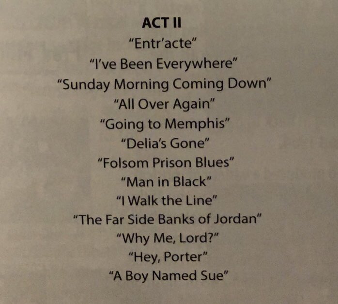 JackieP_EUA's tweet photo. What an AMAZING Johnny Cash Ring of Fire performance last night @MKEStackner The actor who played the senior Johnny Cash was perfection 🙌 🖤🎸 #supportthearts #musicmatters #jackson #heyporter #sundaymorningcomingdown https://t.co/HCRwDSCt1y