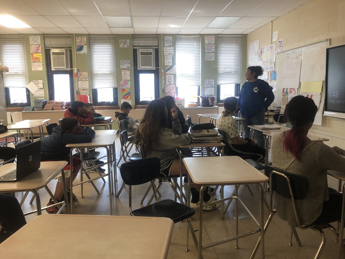 Ms_Taibi's tweet photo. Thanks to Almost Home Animal Shelter for coming to talk to the kids about animal safety and what they can do for their community service project! https://t.co/IEggF3snjK