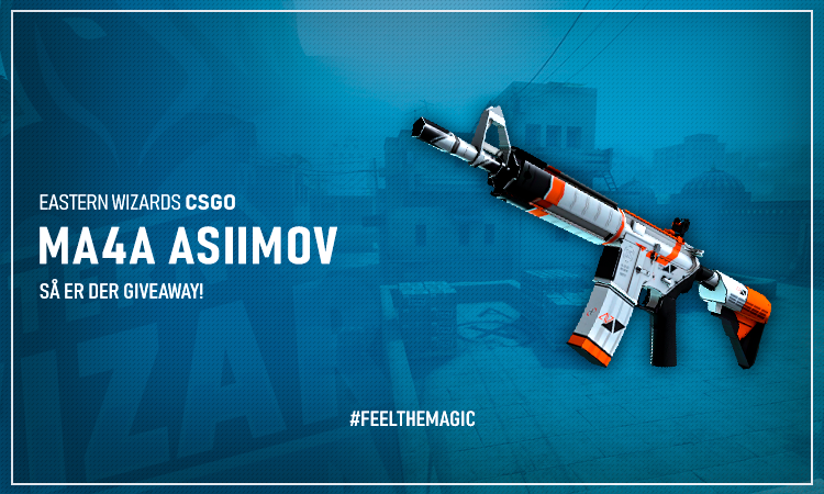 [#GIVEAWAY!]

Vi fejre åbningen af Wizards Gaming med en lækker giveaway, hvor vi giver et M4A4 Asiimov skin væk til en heldig vinder.

Alt hvad du skal gøre for at være med er:
-Like denne Tweet
-Retweet denne Tweet
-Følg @EasternWizards 

Held &amp; Lykke til alle 

#FeelTheMagic🧙‍♂️
