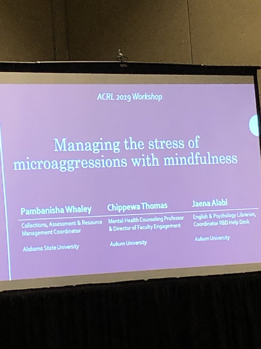 msthomas's tweet photo. Final session for me, and ending on a note of progress and self-care. #ACRL19 https://t.co/XqKohcLyqy