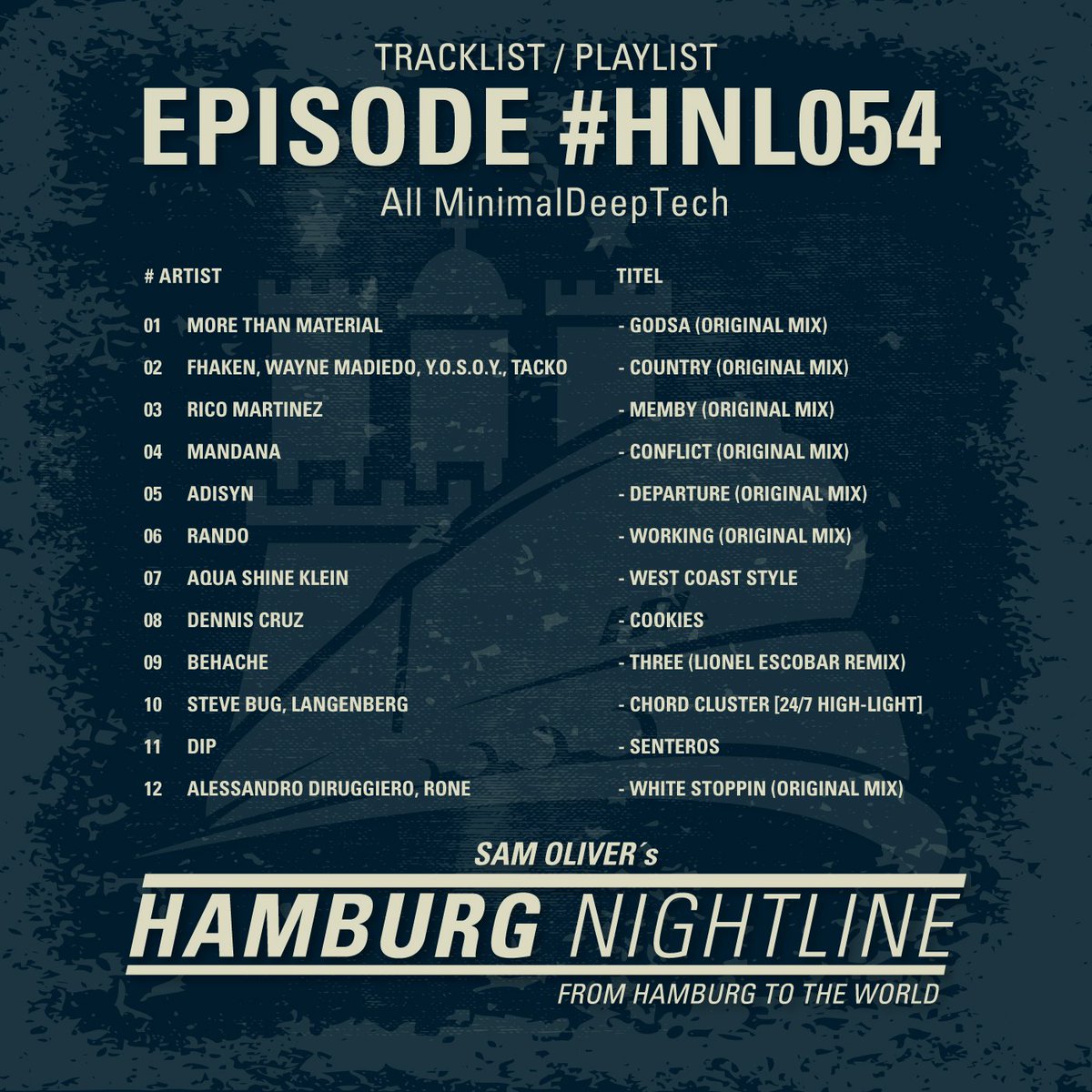 HH_Night_Line's tweet photo. Here she is: Spotify-Playlist #HNL054 “Dance With Somebody" 123BPM. Some great #MinimalDeepTech tunes. Cheers Sam. Enjoy!
@Spotifiy = https://t.co/wbFWr3AxZh
#iTunes #radio #podcast #hamburg #turnthemusicup #hamburgnightline #samoliver #House #Techno https://t.co/tGDETEIyVq