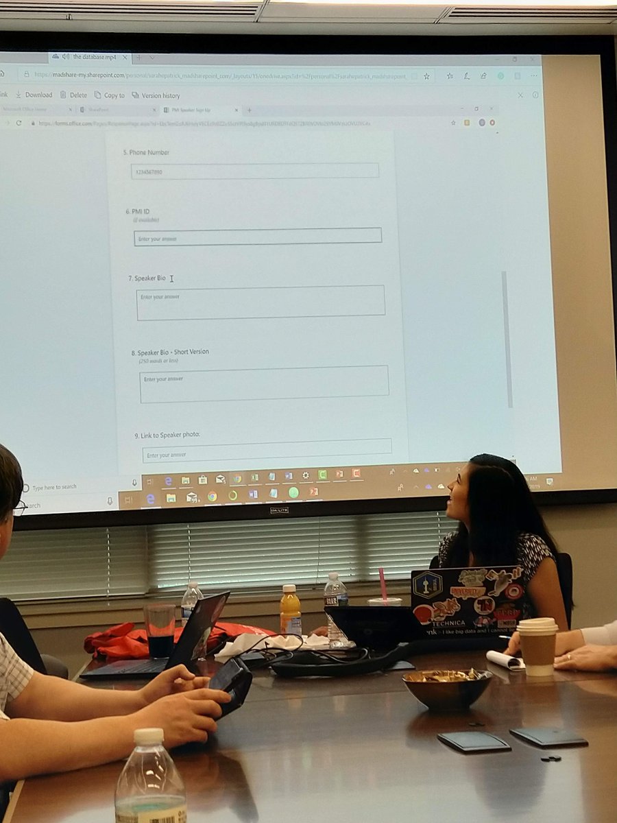 meg_gutshall's tweet photo. Starting off Code Camp 2019 with "Case Study: How I used SharePoint, Flow, PowerApps, and Forms to build a Speaker Database" presented by @sarahepatrick! @PhillyDotNet #PhillyCodeCamp #PhillyCC #SharePoint #powerapps @Microsoft https://t.co/a12YPZY7xm