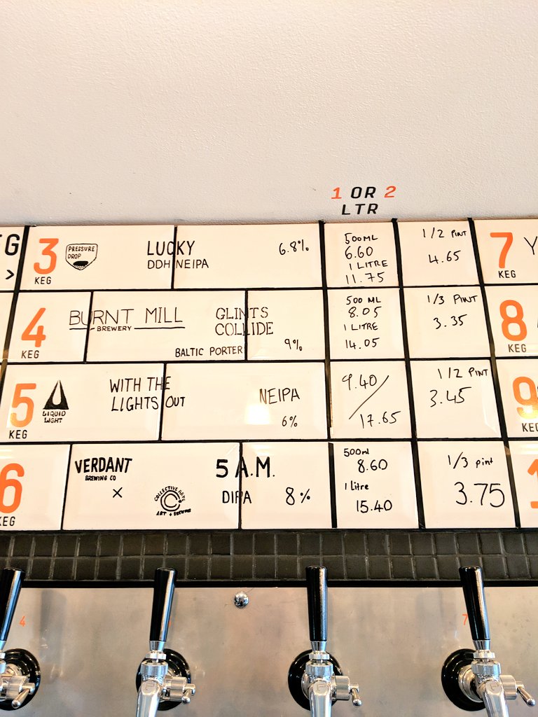 beeridiot_'s tweet photo. Good afternoon St Albans; taps leading us into this afternoon are as follows - very solid hoppy offerings ranging from @SirenCraftBrew Futurist 4.8% Session IPA to @VerdantBrew x @CollectiveBrew 5 A.M. 8% DIPA
#StAlbans #WorldClassBeer #DrinkIn #TakeAway #FreshAsADaisy https://t.co/5Vr3zu13ao
