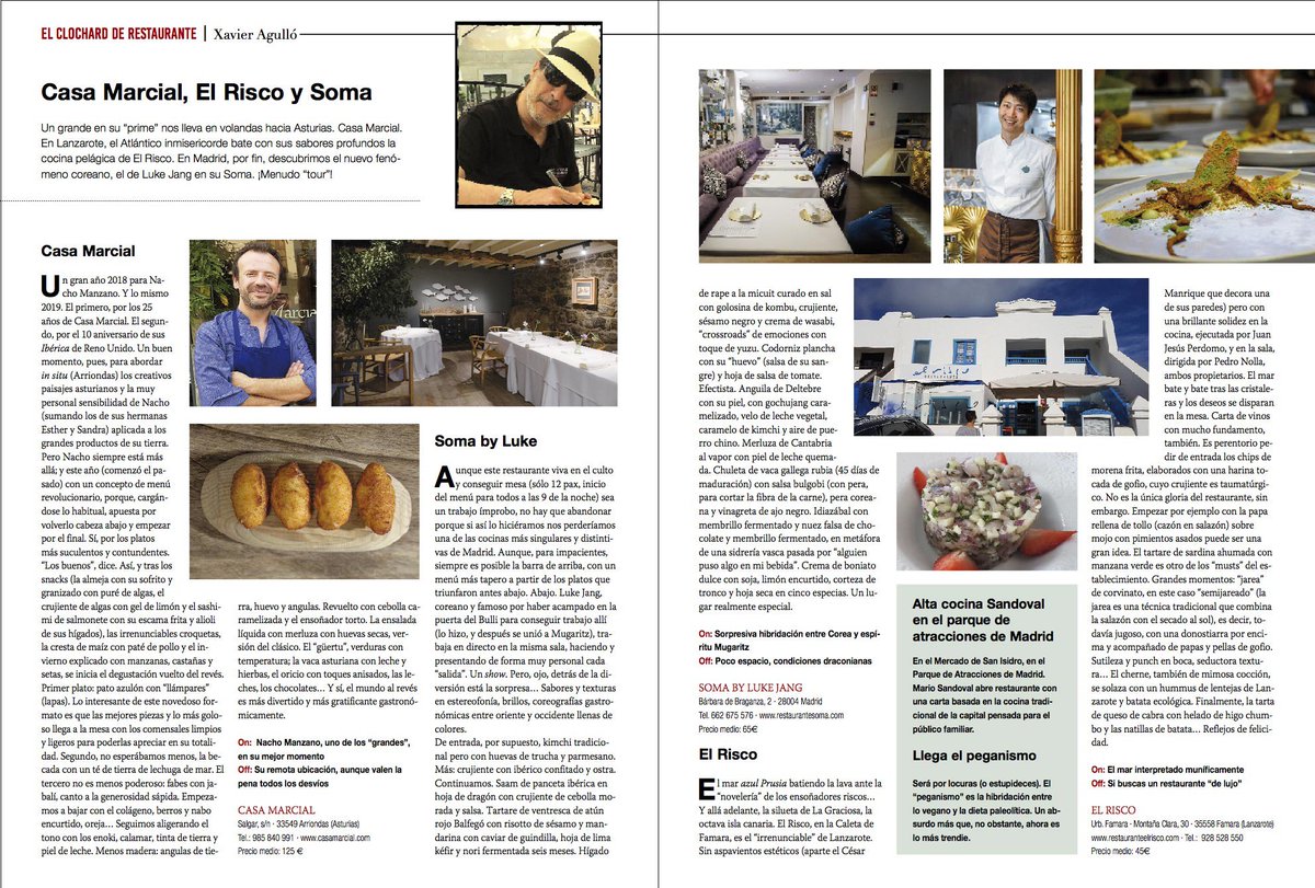 Xavier Agulló "on tour" <a href="/revistavinos/">Vinos Restaurantes</a> <a href="/nachomanzano/">nacho manzano</a> #SomabyLuke <a href="/RestElRisco/">Restaurante El Risco</a> <a href="/MSandovalCOQUE/">Mario Sandoval</a>