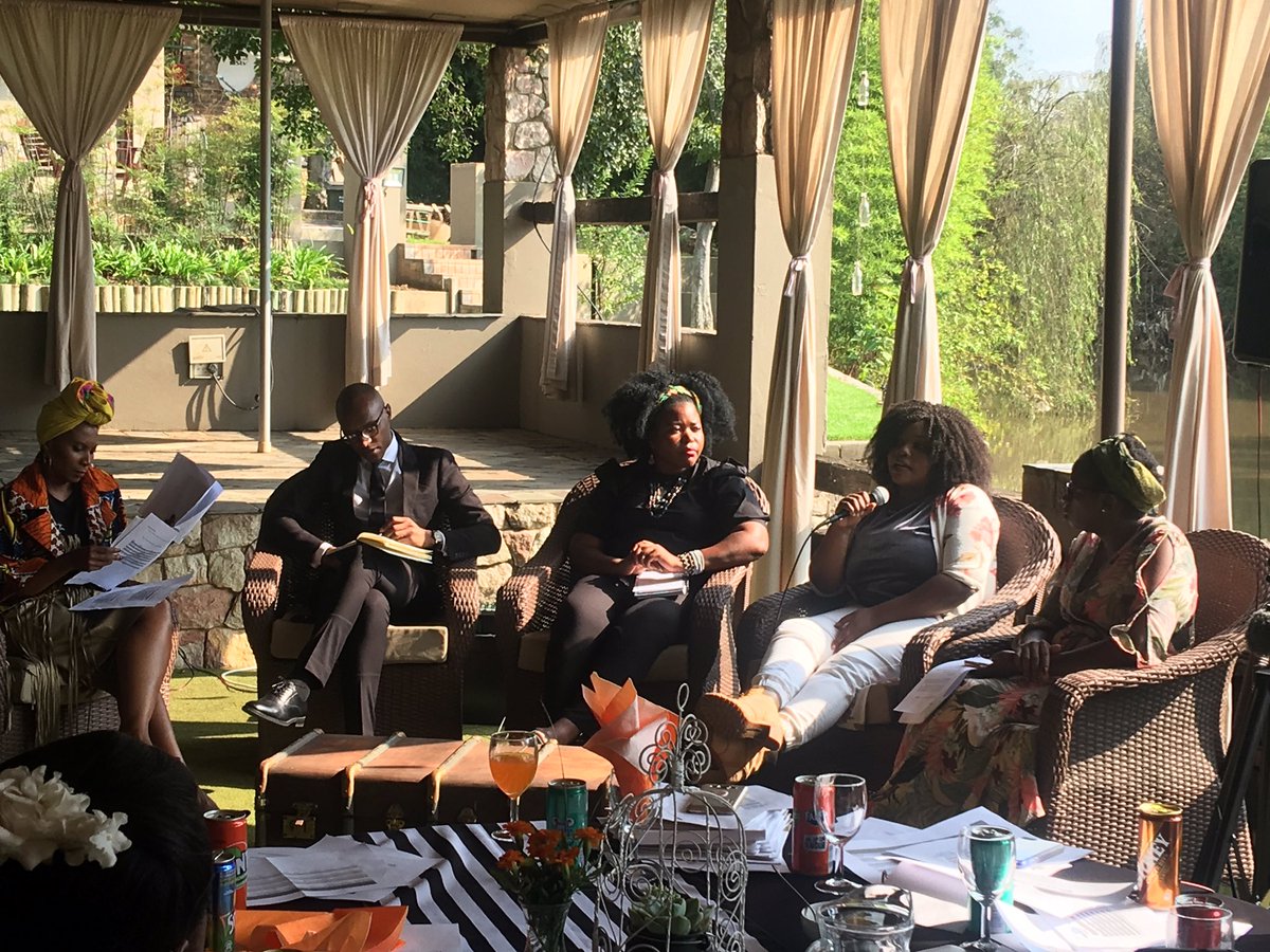 the_catapult's tweet photo. #TaunganaAlumnae. Entrepreneurial STEM panel: @luckylitelu @rumbiemutinhiri, Bertha Ndlovu and Hlulani Baloyi.  Moderated by @PennyLebyane.  Things to consider as we look to the next 5 years.  @TaunganaAfrica @OnlyNomso @_sabbs_ @unwomenSA https://t.co/wOXxfw0k4v