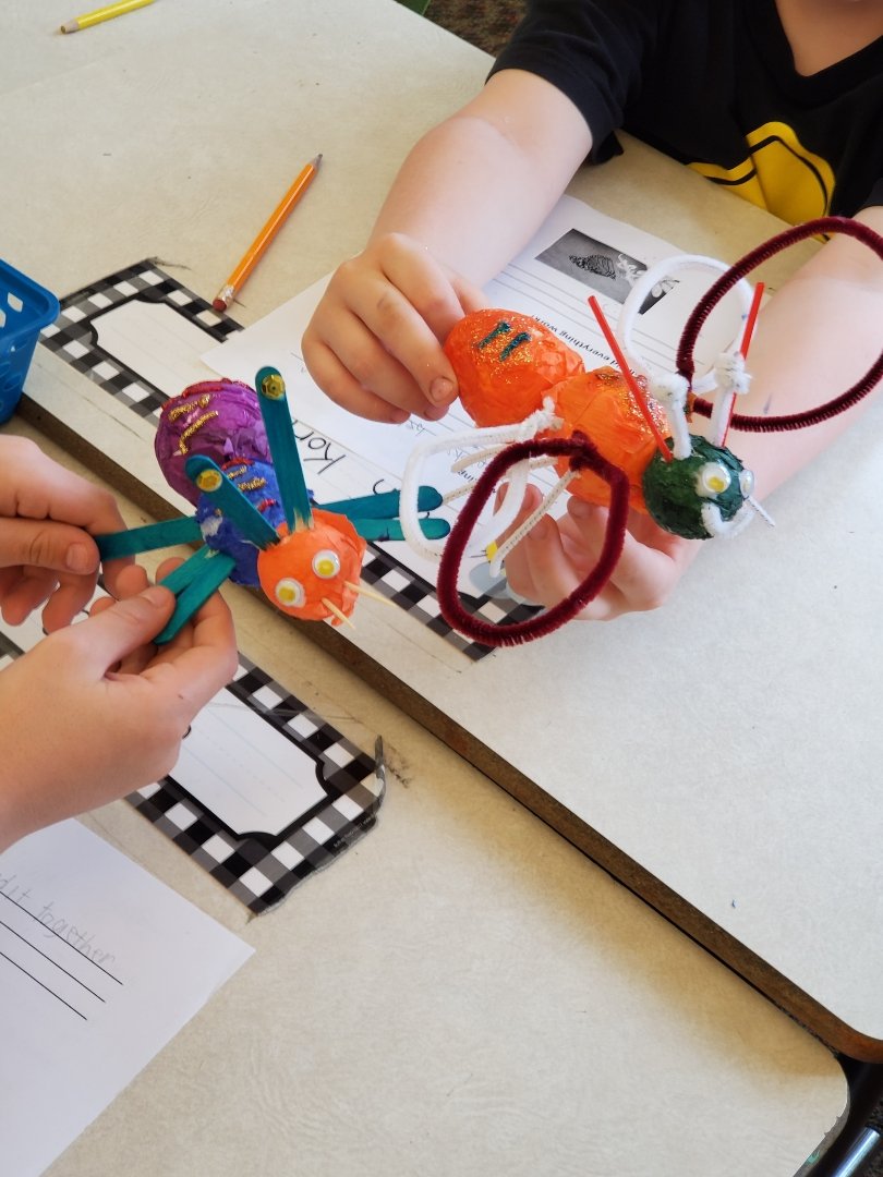 ForestHillsSD's tweet photo. Mrs. Gibson's 2nd grade class enjoyed a STEM activity on insect body parts. https://t.co/zvdjZVuQu6