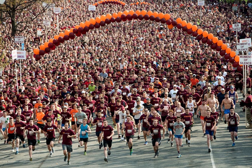 Today my Hokie community celebrates the lives and legacies of those lost on  such a fateful day in our university's history with the annual 3.2  Run in Remembrance.
#VTWeRemember
#VT4L
#neVerfogeT
#WeAreVirginiaTech