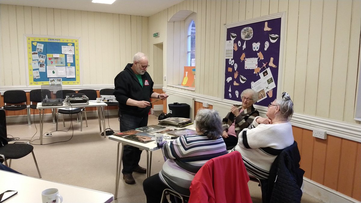 TheLPClub's tweet photo. First meeting of The LP Club in Magor last night, with lots of stories about record shops and music from the past. We'll be meeting on the second Friday of every month. https://t.co/ksgQvJUfKn