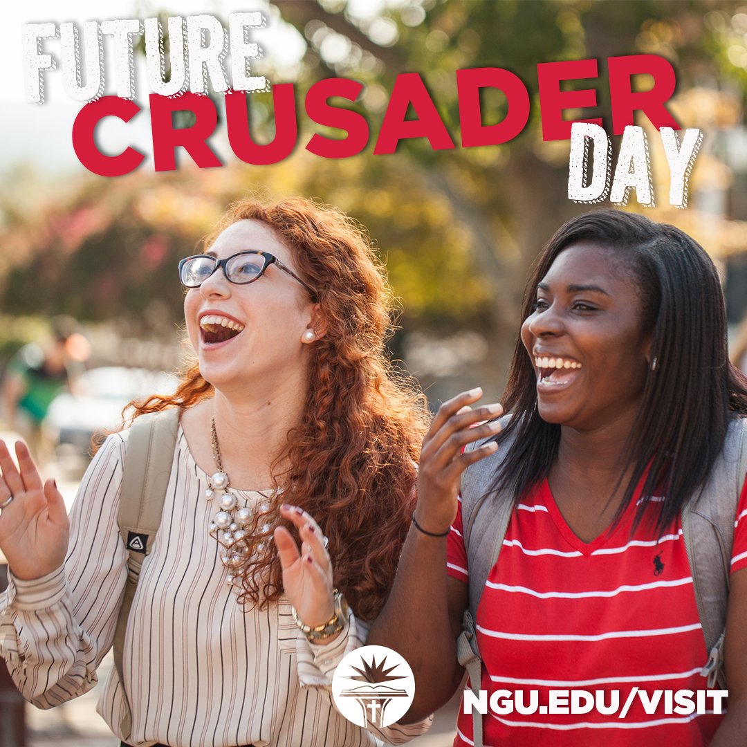 nguadmissions's tweet photo. Welcome to your new home, Crusaders! We're excited to have all of our FUTURE CRUSADERS on campus today! Interested in joining the NGU family? There's still time! Apply online today https://t.co/EWFos9jebj. #WeAreNGU https://t.co/fSax6DqjV8