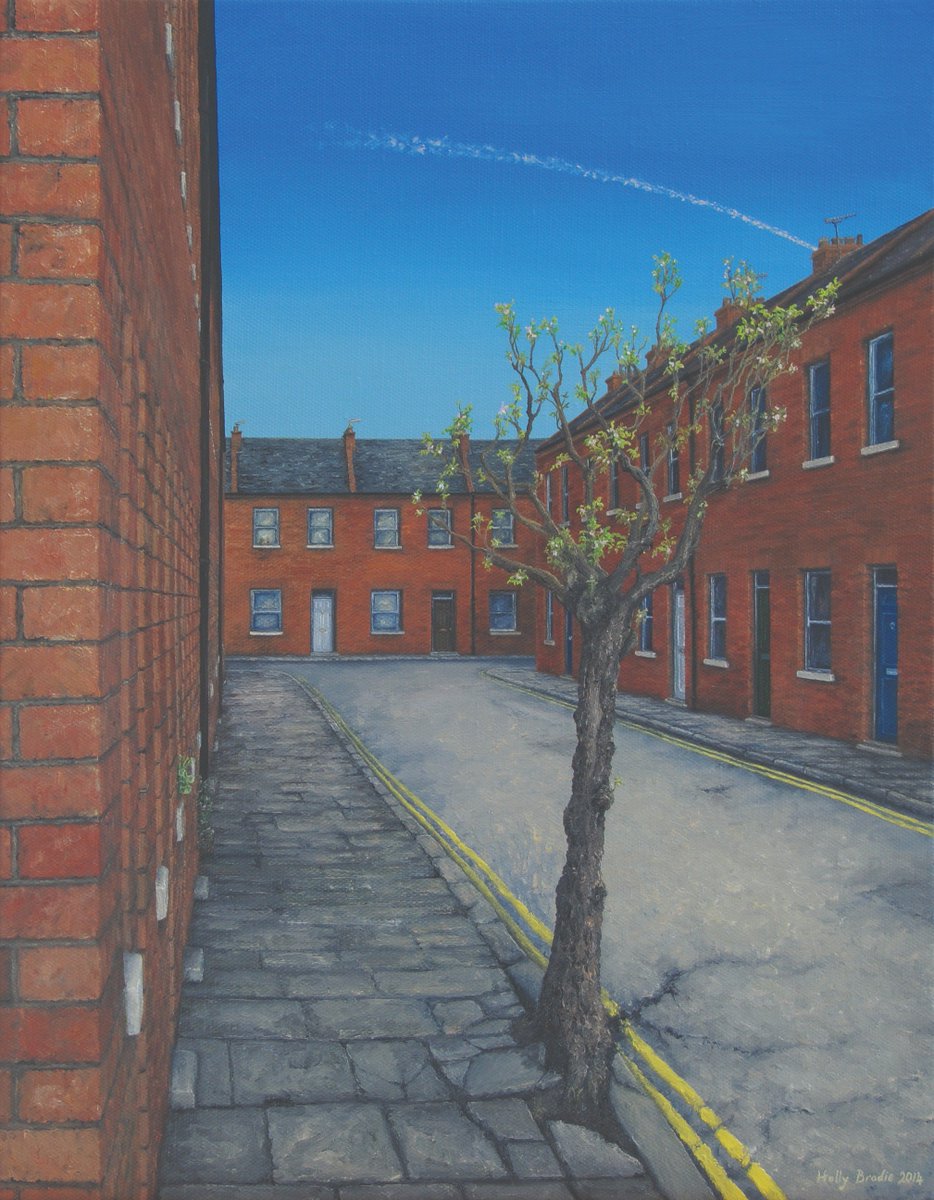 londonartsboard's tweet photo. Island and Accidental Tree by @HollyBrodieArt are currently part of our Springtime exhibition in the windows at @LewishamLibs View the whole exhibiton online: https://t.co/BWqUTD7zLq or in person 24 hours a day. #painting #spring #trees #roundabout https://t.co/pPhtc5jSSp