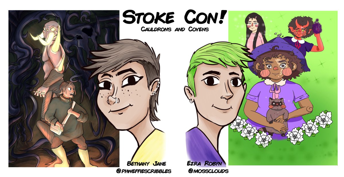 CauldronsCovens's tweet photo. Me and Ezra will be at Stoke con in the sports hall tomorrow in the morning. We will have tote bags, badges and prints for those interested. 
Come say hi or give us a wave if you see us!
#stokecon #comiccon https://t.co/PAXdgZbMxW