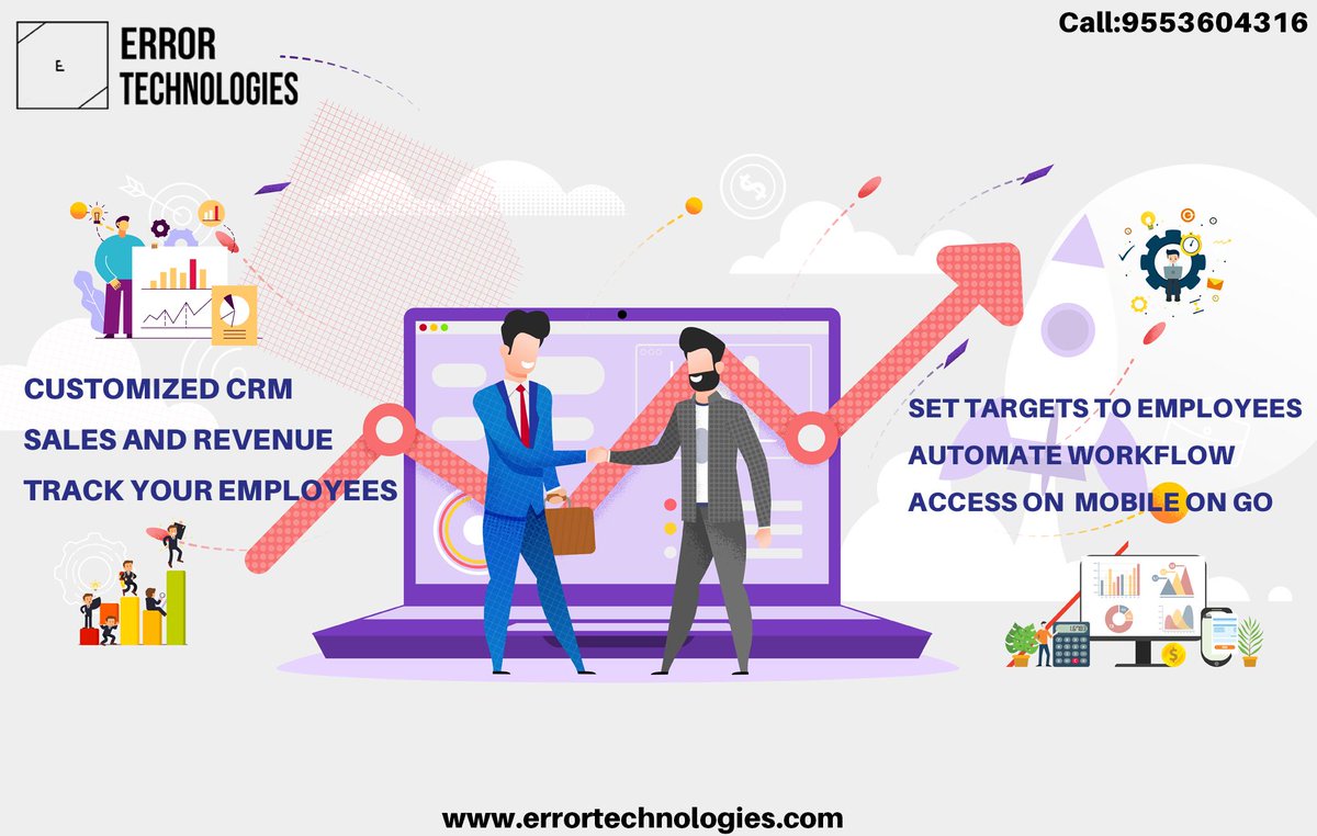 error_tech_sol's tweet photo. ->CUSTOMIZED CRM
->SALES AND REVENUE
->TRACK YOUR EMPLOYEES
->SET TARGETS TO EMPLOYEES
->AUTOMATE WORKFLOW
->ACCESS ON MOBILE ON GO
for MASSIVE GROWTH in your business
Locate us at https://t.co/uqUiERTN8N
Contact us at 9553604316, 9618275587
#errortech #errortechnologies https://t.co/RpAWOgzHvy