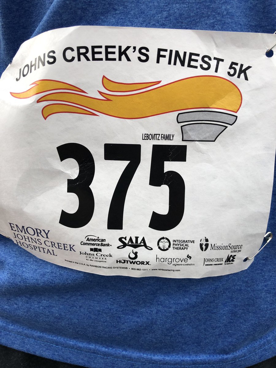 DSchneider_Saia's tweet photo. One of our company core values at Saia: Community. Glad to be a sponsor for the Johns Creek’s Finest 5k...supporting Special Olympics. Before and after pics. @RayRRamu https://t.co/sr9I8YwxOL