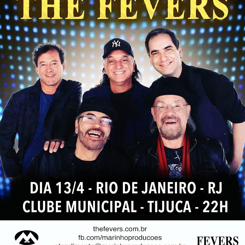 thefeversbrasil's tweet photo. Hoje, sabado, 13/4, as 21 hs., The Fevers no Rio de Janeiro, Clube Municipal na Tijuca. Esperamos voces https://t.co/bQWX8nNZ6x