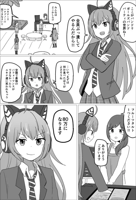 ガルパ世界に来たチュチュ 