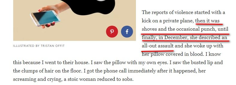 Also io stated that "then it was shoves and the occasional punch, until finally in December, she described an all-out assault". Now Amber claims that almost every time JD injured her pretty seriously.