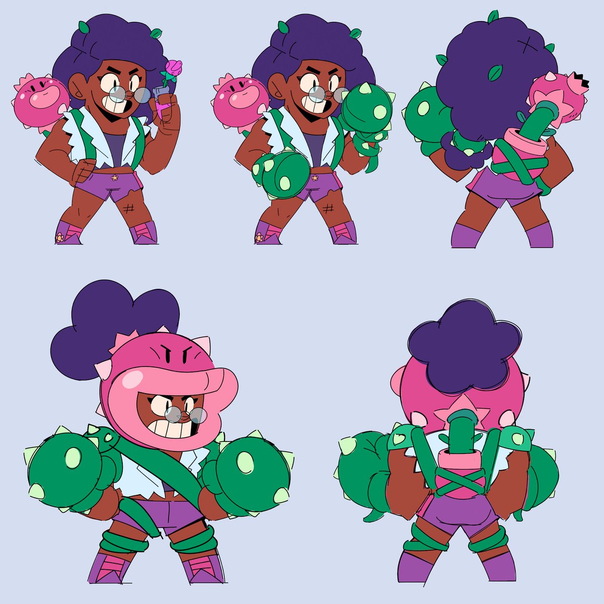 Frank Fs7n On Twitter Here S Pawchaw S Concept For Rosa The Next Brawler In Brawlstars This Is One Of My Favorite Designs So Far Love The Transformation For The Super - brawlers brawl stars rosa