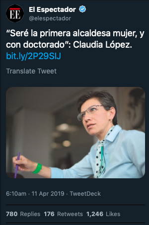 ghitis's tweet photo. Así, como cuando el “lenguaje inclusivo” no es suficiente… y tienes que decir “alcaldesa mujer" https://t.co/DaOQV8DxqV