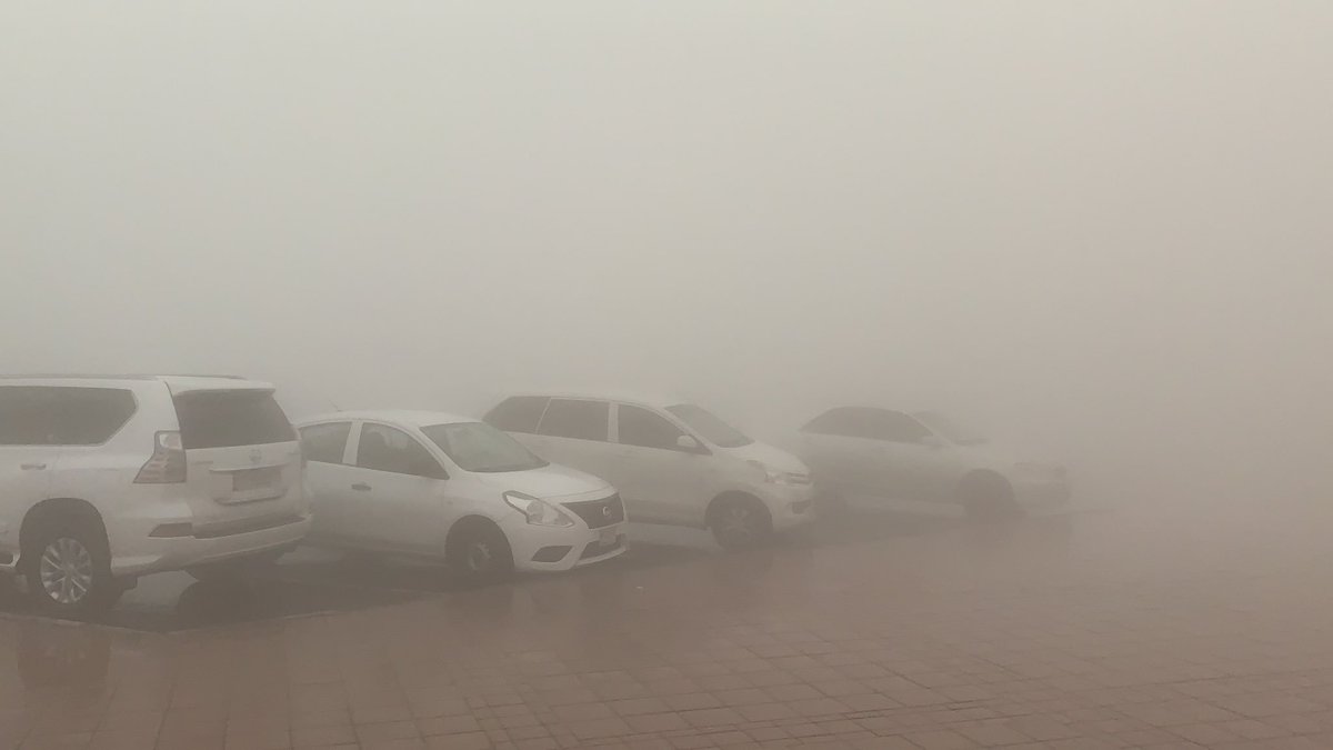 niyasko's tweet image. Unexpected mist and rain at top of #JabelHafeet