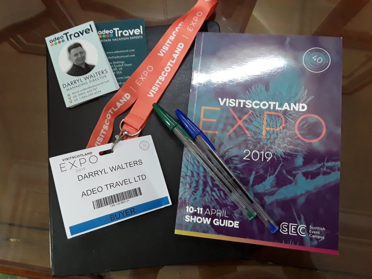 It's that time of year again - a great couple of days in Glasgow meeting our existing Scottish partners and discovering new ones! #VisitScotland #VisitScotlandExpo #ScotlandIsNow @VisitScotExpo <a href="/VisitScotland/">VisitScotland</a>