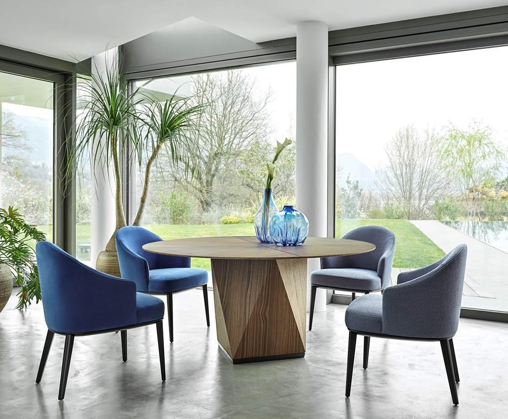 #SalonedelMobile #YOUNG&amp;DESIGN2019 Tabu Award:
PIANO COLLECTION, designer Nava + Arosio
Dining Table. 
Natural Dyed Veneer: American Walnut by TABU