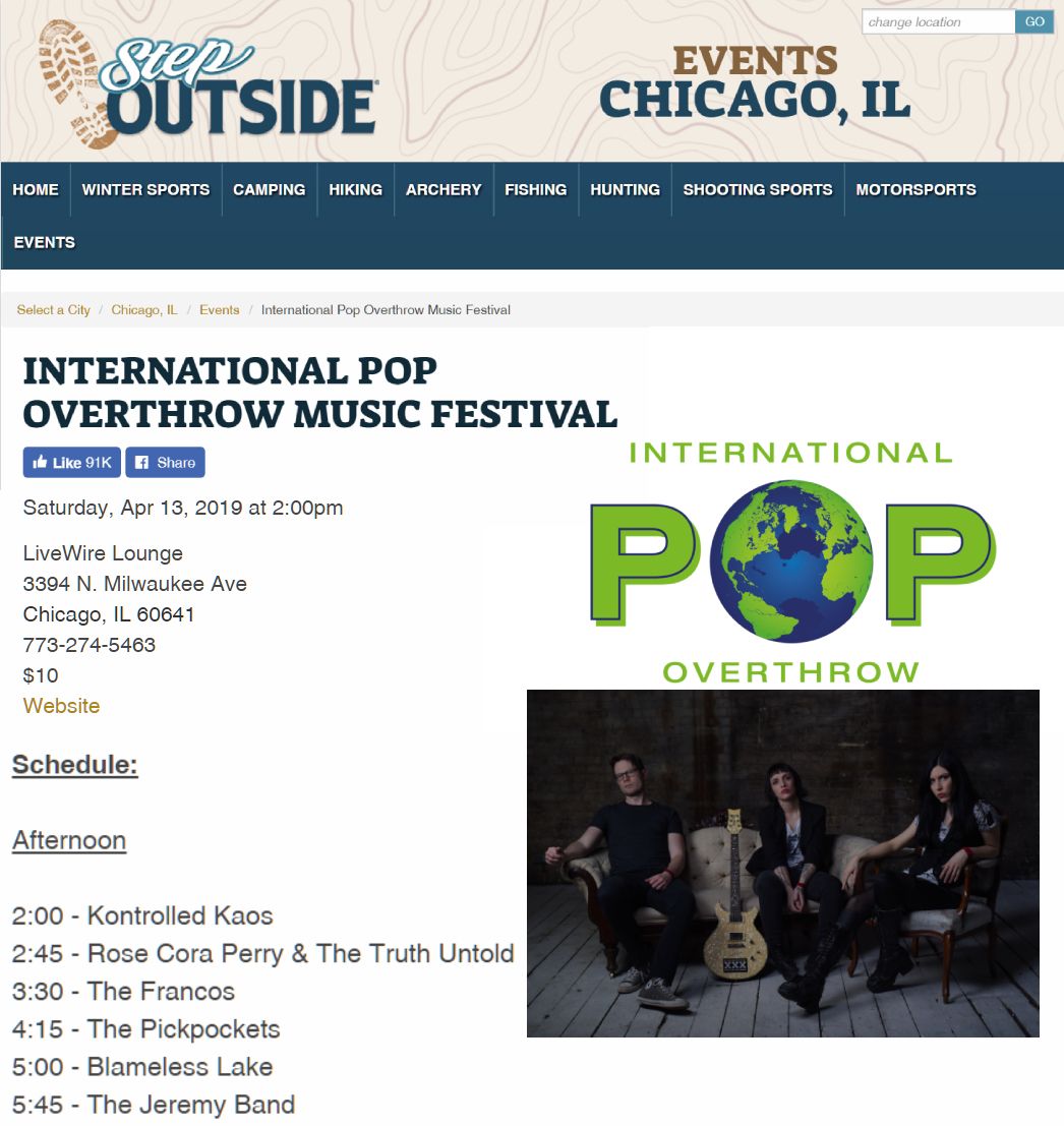 rosecoraperry's tweet photo. Hitting the stage TODAY @ 2:45pm @LiveWireLounge for #InternationalPopOverthrow Come experience the #CanadianInvasion! Woohoo! Thx @StepOutsideUSA 4 this rocking mention :)
#IPO #IPOChicago #IPO2019 #ChicagoIllinois #ChicagoEvents #ChicagoMusic #ChicagoMusicScene #RoseCoraPerry https://t.co/ykxjvugdnm