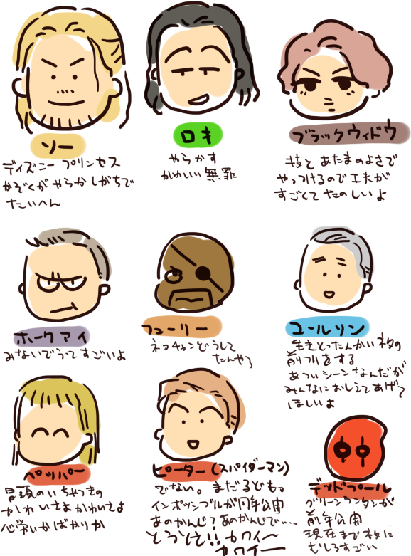 EG公開前アベ1地上波てことでフラットなつもりで何も隠せてないぞというキャラ紹介みたいのまた見たので我もしてみむとて語彙力ねえなした。とにかくスタークさんはかっこいいということ。みんなしよ。 