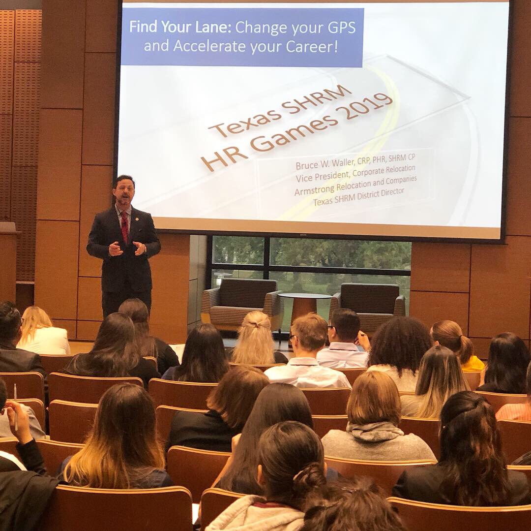 CharmianGarzaHR's tweet photo. Kicking off the morning with @BruceWaller! This is what a great day looks like. #Winning #HRgames @TexasSHRM https://t.co/x82JnkCaQM